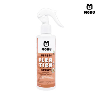 MOKU Herbal Flea &amp; Tick spray สเปรย์สมุนไพรกำจัดเห็บหมัด โมกุ เฮอร์เบิล ฟลี แอนด์ ทิก สเปรย์