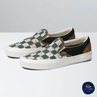 [ของแท้ ส่งฟรี จากไทย] VANS CLASSIC SLIP-ON 98 DX - BRICOLAGE CHECK MULTI