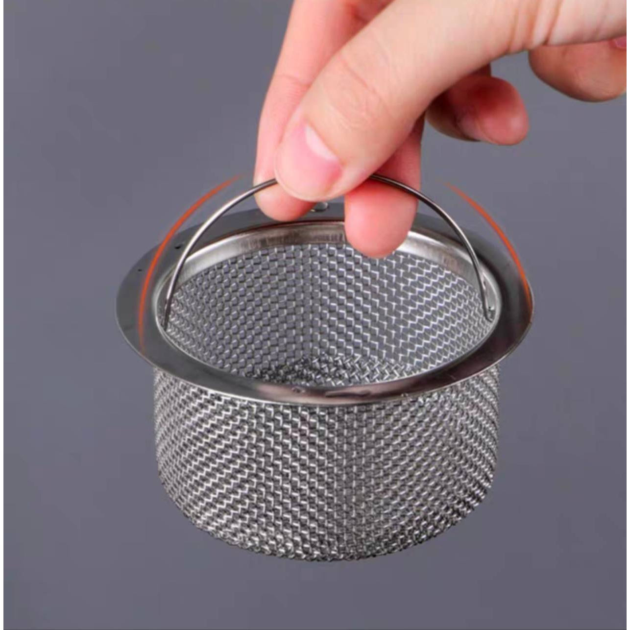 ที่กรองเศษอาหาร ตะแกรงกรอง เศษอาหาร  อ่างล้างจาน สแตนเลส รูตะแกรงถี่ CH0055 CH0056 CH0173 💥โปรดอ่านรายละเอียดก่อนซื้อคะ - รูปที่ 5