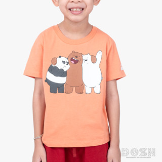 DOSH KIDS UNISEX T-SHIRTS WE BARE BEARS เสื้อยืดคอกลม แขนสั้น เด็กหญิง-ชาย DBBBT5037-OR