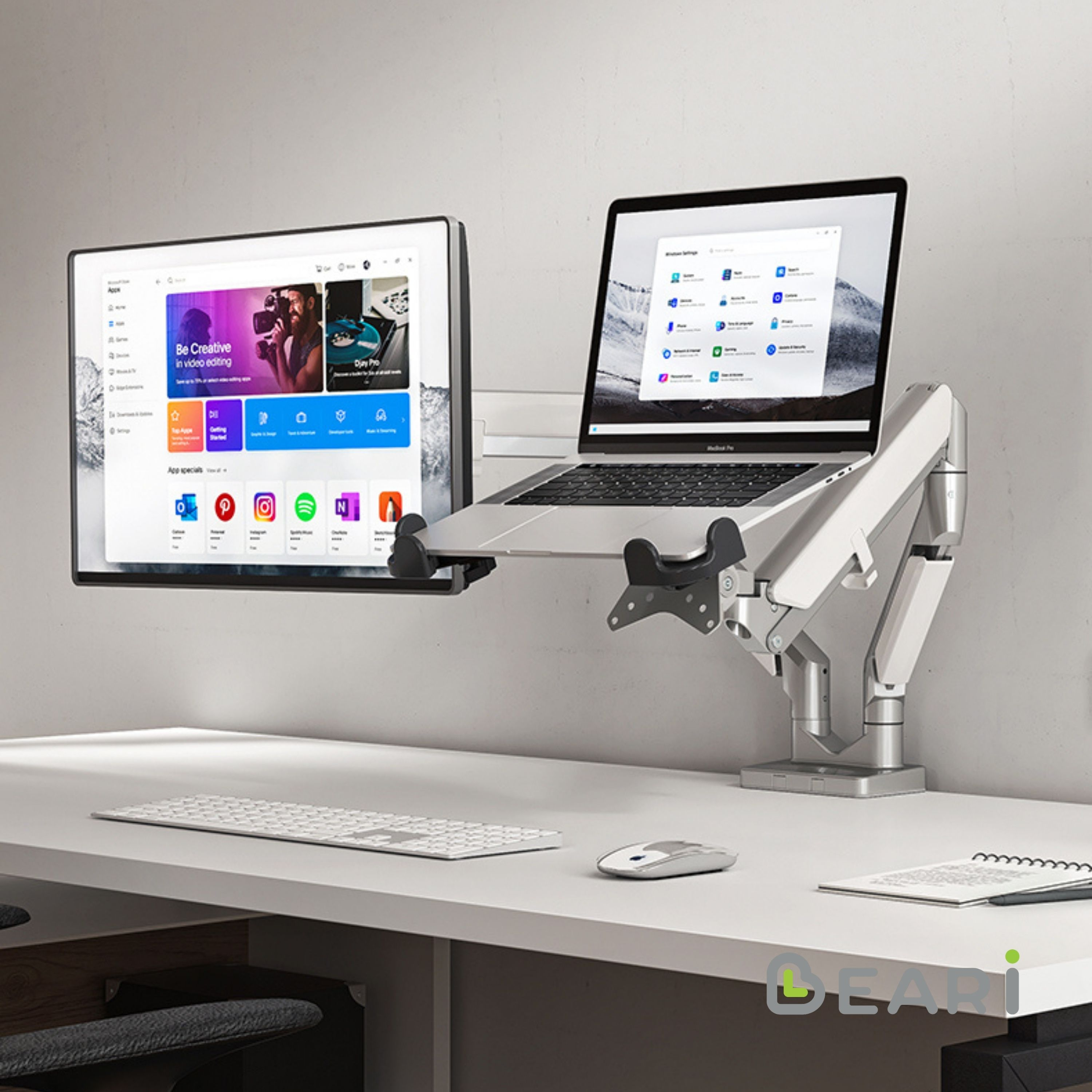 [โค้ดคุ้มลด 20%] อุปกรณ์เสริม Monitor arm สำหรับวาง Laptop / Notebook รองรับขนาด 11