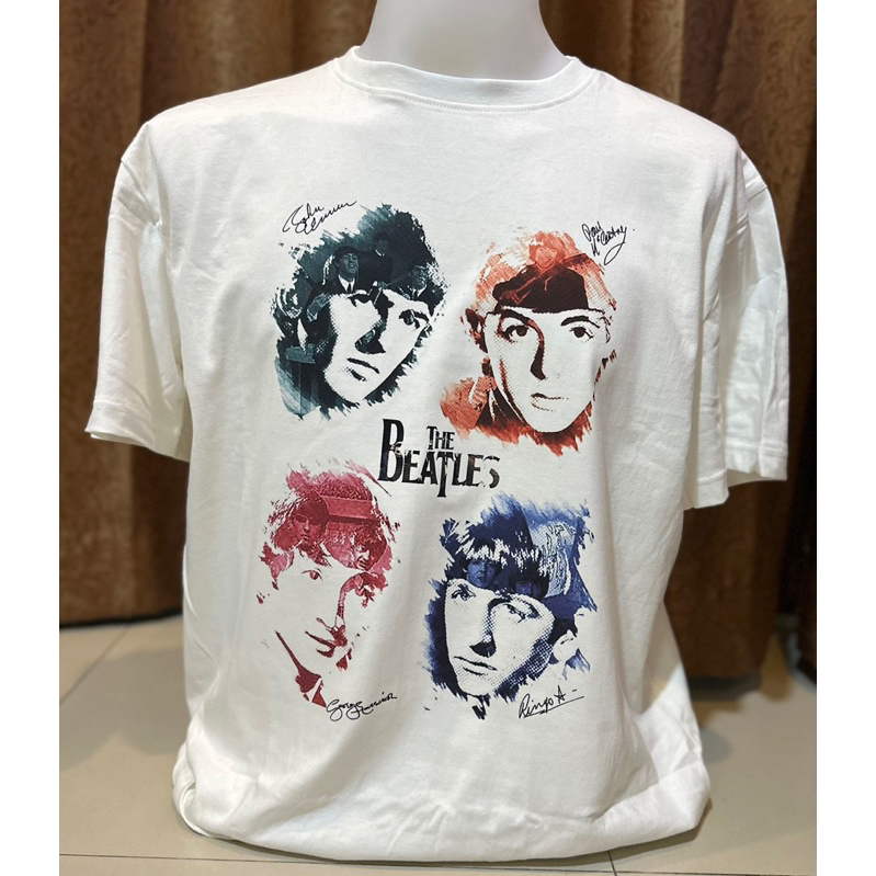 เสื้อยืดคอกลม ลาย The Beatles