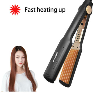 Hair Curler Tourmaline Ceramic Digital Curling Iron With 5 Teeth Hair Crimper Wave Board Home DIY Styling Tool