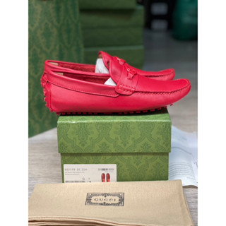 [ พร้อมส่ง ] Gu*ci Loafers Red Size 40 - 46 [ ORI ]