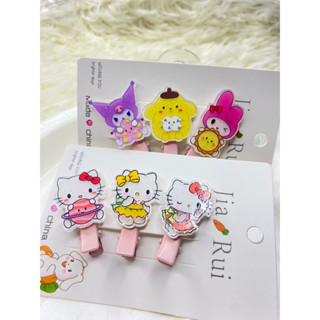 กิ๊บซานริโอ้ sanrio กิ๊บติดผม ขนาดยาว 3.5 cm กว้าง 2.5 cm #คิตตี้ #คุโรมิ #เมโลดี้ #ปอมปอมปูริน