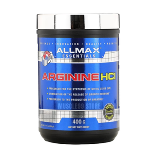 💊ALLMAX Arginine HCI, 14.11 oz (400 g) แอลอาร์จินีน HCI ชนิดผง เพิ่มแรงปั๊มกล้าม เพิ่มการไหลเวียนโลหิต ฟื้นฟูกล้ามเนื้อ