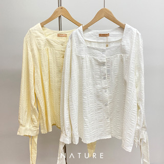 🍎 ลด45.-โค้ดWYQESS🍋nature.bkk - TPN1117 เสื้อเคย์ลาแขนยาว kayla long sleeve