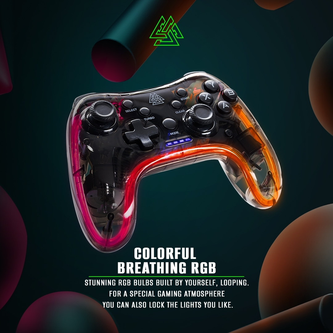 EGA TYPE J2 Gaming Joy Controller จอยเกมมิ่งไร้สาย ของแท้รับประกันสินค้า 1 ปี