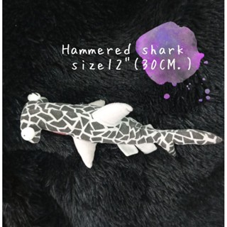 Hammerhead shark plush 30CM.🦈 ตุ๊กตาฉลาม *ป้ายตัด ฉลามหัวค้อน