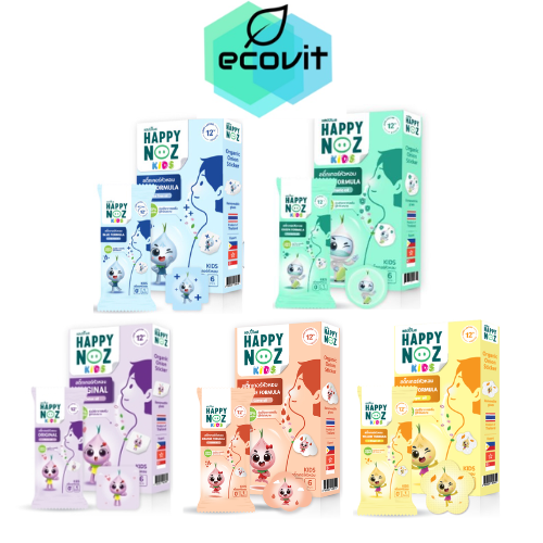 [แพ็คเกจใหม่] สติ๊กเกอร์หัวหอม Happy Noz แฮปปี้โนส์ แผ่นแปะหัวหอม แผ่นหัวหอม