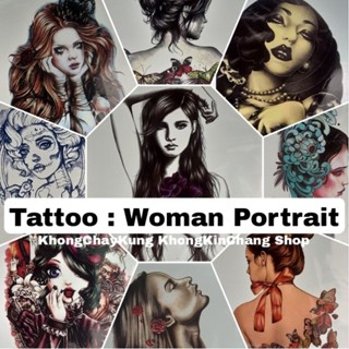 Tattoo woman portrait TATTOO ลายผู้หญิง เท่ห์ สวยหวาน ติดแน่น