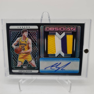 [โซนฝากขายการ์ด] 2021-22 Obsidian AUSTIN REAVES Blue Patch Auto 08/16 FOTL 3 Color