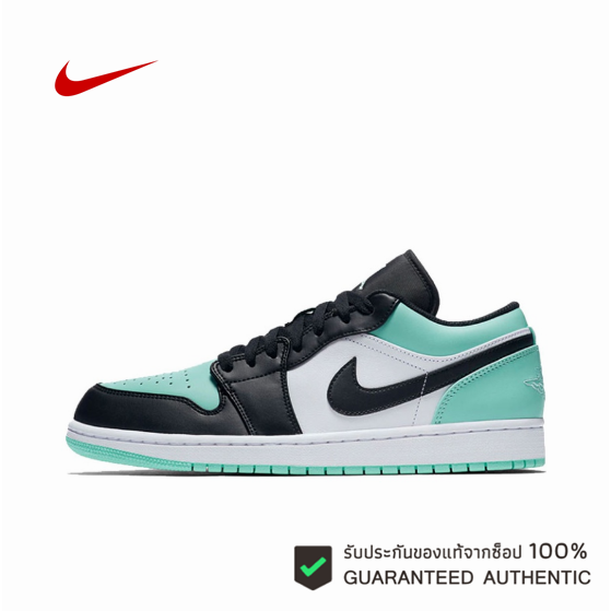Air Jordan 1 Low Low Top Black Toe Mint Green ของแท้ 100 %
