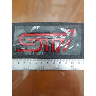 Logo STI ตัวอักษรแยก งานอลูมิเนียม ยาวประมาณ9cm