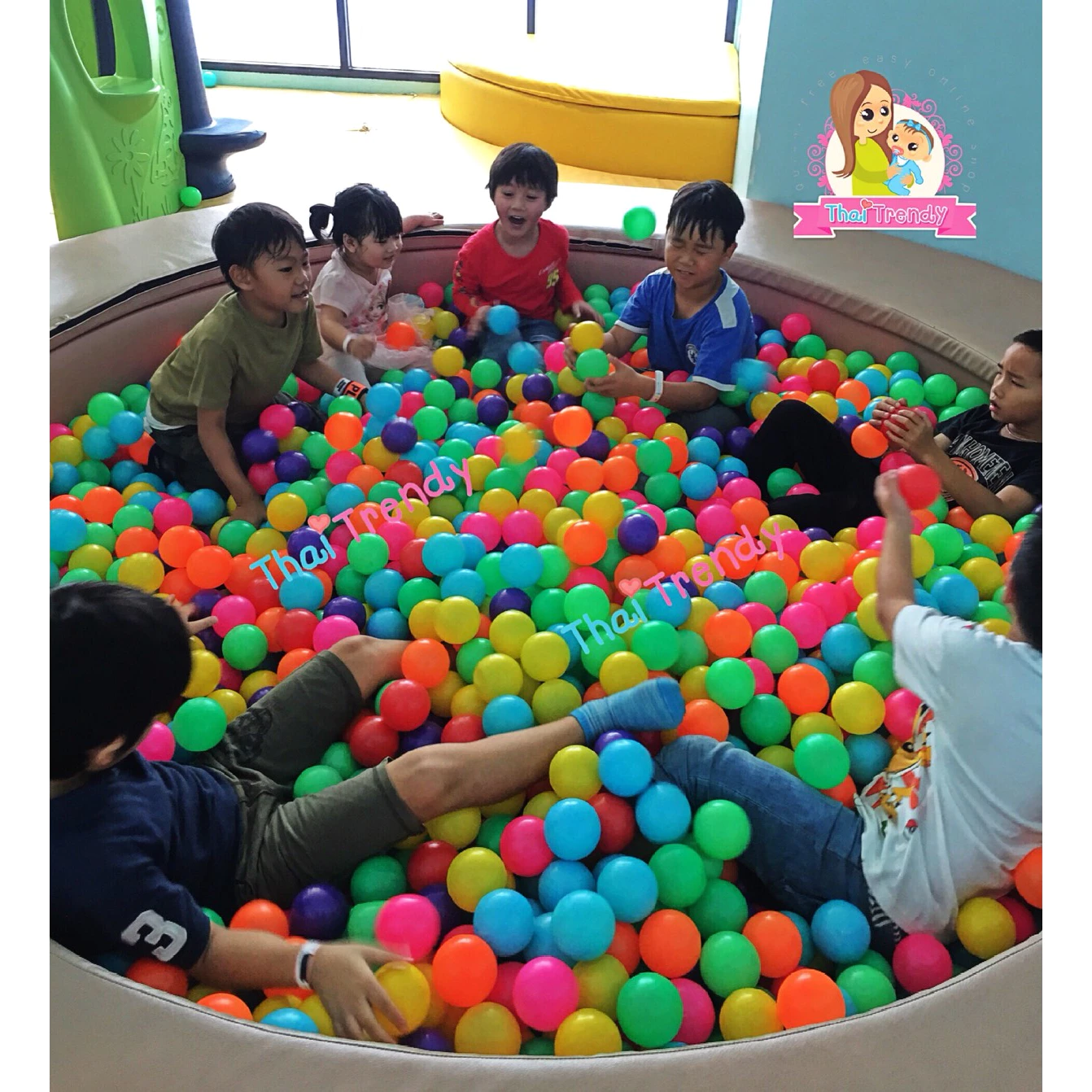 ลูกบอลเด็กปลอดสารพิษ ขนาด 8 ซม. สำหรับบ้านบอล สระบอล thumbnail 9