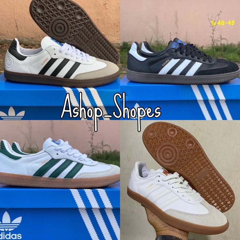 รองเท้าผ้าใบลำลอง A SAMBA 1:1 (พร้อมส่ง / รุ่นนี่ใส่ไซส์ปกติ) อุปกรณ์ครบพร้อมส่งจากประเทศไทย