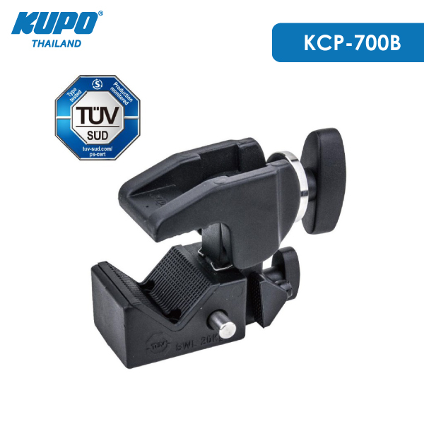 KUPO KCP-700 Super Convi Clamp มือจับอเนกประสงค์ พร้อมรูอะแดปเตอร์สำหรับเสียบ stud 5/8" (16m)