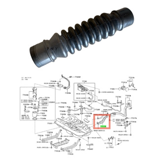 ท่อยางคอถังน้ำมัน TOYOTA CAMRY 2002-2015 (ACV30,ACV40,ACV50)