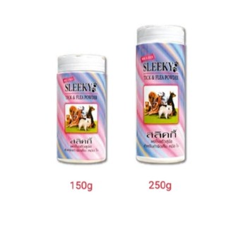 Sleeky สลิคกี้ ผงโรยตัวกำจัดเห็บ 150g/250g อย. วอส.922/2554