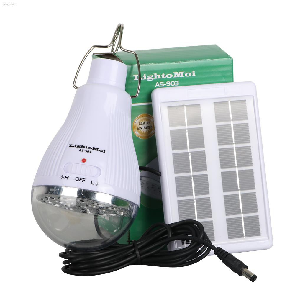 AKIRA TECH Solar Energy Saving Lamp Outdoor Lighting Waterproof Indoor Solar Charging Emergency Light Bulb