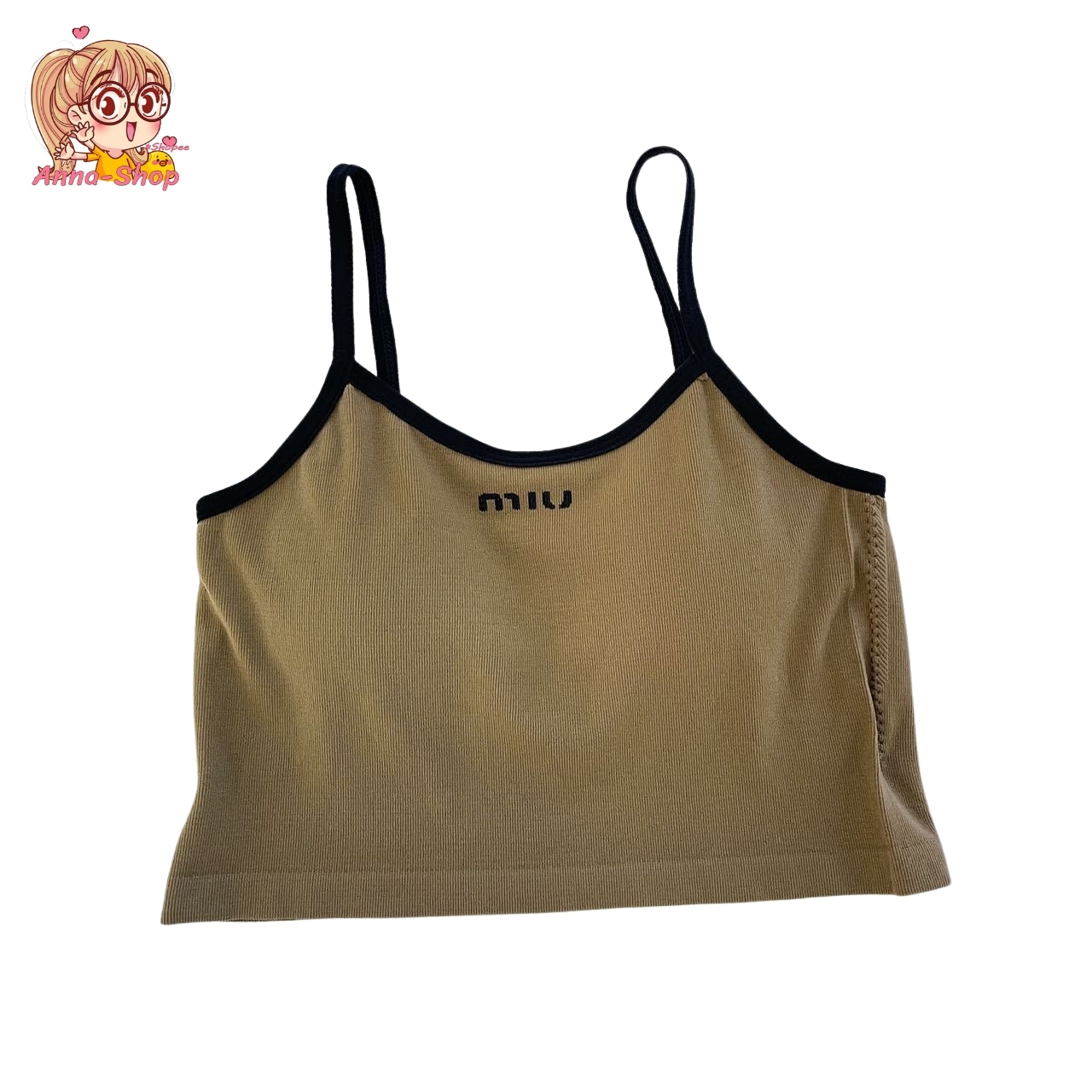 annacny  เสื้อสายเดี่ยวแฟชั่น💦 เสื้อกล้าม  เสื้อครอป 👚ผ้ายืดตามตัว A135 - รูปที่ 6