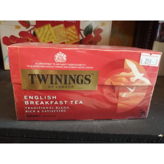 ทไวนิงส์ ชาอังกฤษ Breakfast Tea (2gx25ซอง/กล่อง)