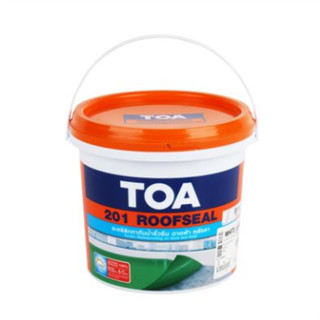 สีอะคริลิคกันซึม "TOA" #201 รูฟซิล (สีขาว) 4kg.