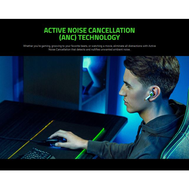 [โค้ด Shopee ลด 10%] Razer Hammerhead HyperSpeed Playstation Edition หูฟังไร้สาย ประกันศูนย์