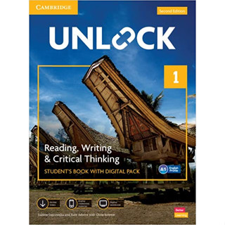 DKTODAY หนังสือ UNLOCK READ&amp;WRITE 1:SB WITH DIGITAL PACK (2ED)