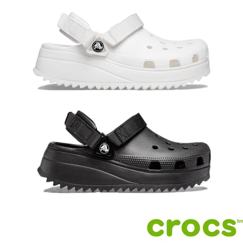 รองเท้ารัดส้น crocs สีขาว
