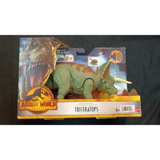 Jurassic world Triceratops มีเสียง ขยับได้หลายจุด สินค้าเป็นของใหม่ แพ็คไม่สวยครับ