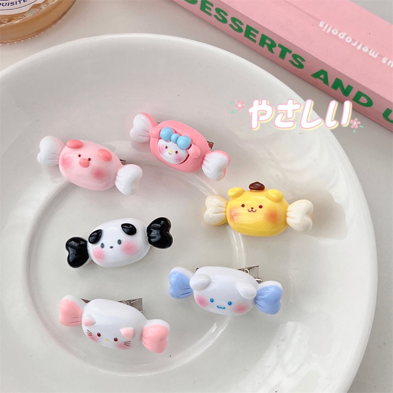 พร้อมส่ง กิ๊บตัวเล็ก กิ๊บลายแคนดี้น่ารัก