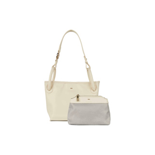 SHU LEATHER HANDBAGS VERSATILE PETITE BUCKET BAGS - WHITE CHOC