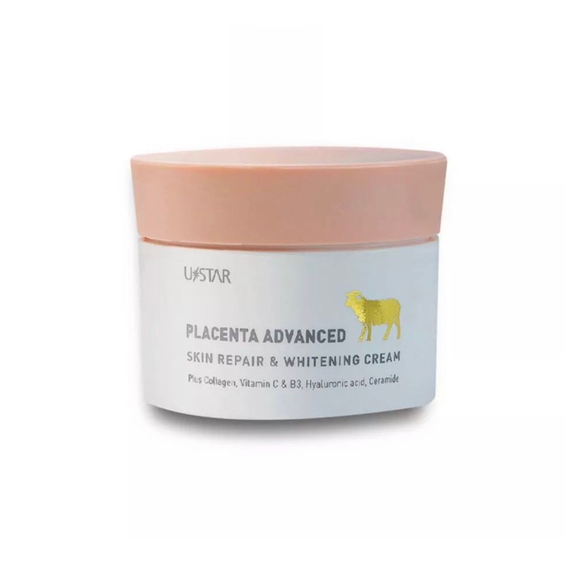 ครีมรกแกะ ยูสตาร์USTAR PLACENTA ADVANCED สูตร Super Whitening ขนาด 100 กรัม