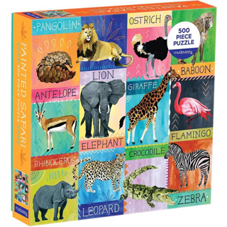 Painted Safari 500 Piece Family Puzzle