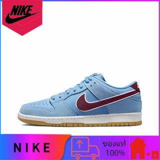 ของแท้ 100% Nike Dunk SB Low PRM "อีเกิลส์" รองเท้าผ้าใบแบบสวมต่ำน้ำหนักเบากันลื่นสำหรับผู้ชายและผู้หญิงสไตล์เดียวกันสีน