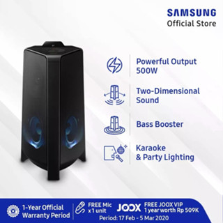 SAMSUNG Sound Tower ลำโพง Giga Party กำลังขับ 500W รุ่น MX-T50/XT