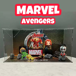 ตู้โชว์ MARVEL AVENGERS ☄️✨🪐 กล่องอคิลิกพร้อมอุปกรณ์ประกอบฉาก พวกเหล่าฮีโร่MARVEL