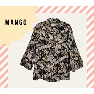 MANGO x cotton ลายสวย อก 40 ยาว 25 ไม่ตำหนิ Code : 663(5)