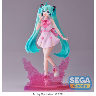 พร้อมส่ง งานแท้ มือ 1 Sega Luminasta Hatsune Miku Sakura Miku Omutatsu Ver. Figure Statue