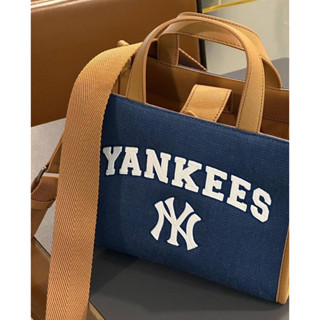 ✴️ แท้ 💯% MLB Varsity Basic Canvas S-Tote Bag NEW YORK YANKEES สียีนส์ 💙