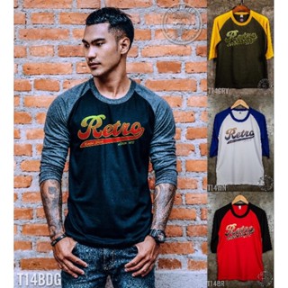 เสื้อแขนสามส่วนวินเทจ Retro Vintage ( รหัสสินค้า T 14 )