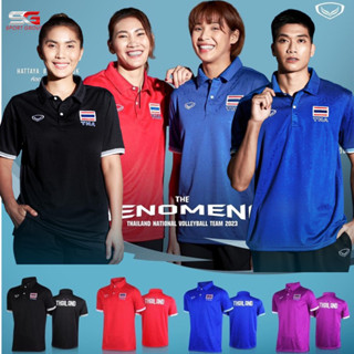 เสื้อโปโลวอลเลย์บอลทีมชาติไทย เสื้อโปโลคอปกทีมชาติ 23-199THAILAND NATIONAL VOLLEYBALL TEAM COLLECTION 2023 รหัส 23-199