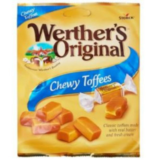 เวอเธอร์ ลูกอมเคี้ยวหนึบรสคาราเมล 80 กรัม Werthers Caramel Chewy Toffee Candy 80 g.