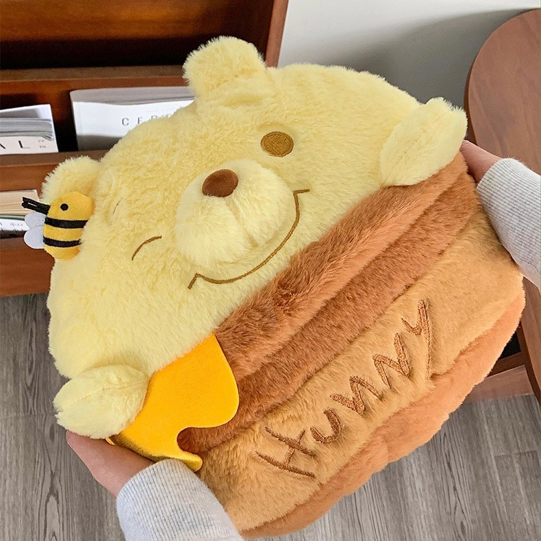 ส่งจากไทย🍯หมอนผ้าห่ม ตุ๊กตา โถน้ำผึ้ง Winnie the pooh ตุ๊กตาผ้าห่ม ผ้าคลุม ตุ๊กตาน่ารัก หมีพูห์  57007