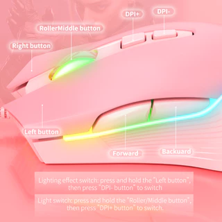 ONIKUMA CW905 RGB Gaming Mouse เมาส์เกมมิ่ง ออฟติคอล ความแม่นยำสูงปรับ DPI 800 - 6400 มีแสงไฟ RGB