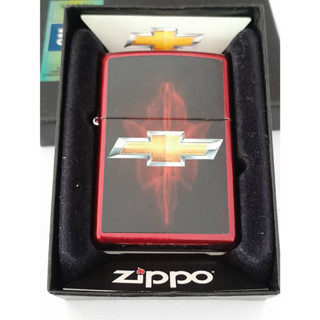 ZIPPO 28636  CHEVY  CANDY APPLE RED COLOR IMAGE     สีแดงลายแบบสกรีน  ของใหม่ไม่ผ่านการใช้งาน  มาพร้อมกล่องตรงรุ่น