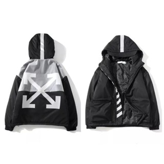 สะท้อนแสง OFF WHITE  arrow 3M reflective assault hood