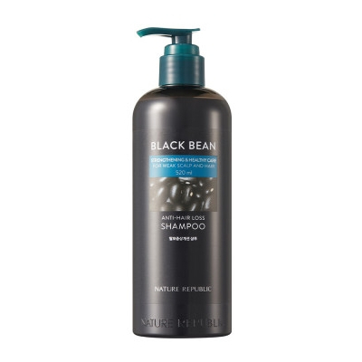 Nature Republic Black Bean Anti Hair Loss Shampoo 520ml / Root Tonic 120ml