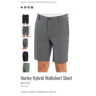 Hurley Hybrid Walkshort Short Reguakr Fit for Men กางเกงขาสั้น ใส่เล่นกอล์ฟ ลำลอง ผู้ชาย